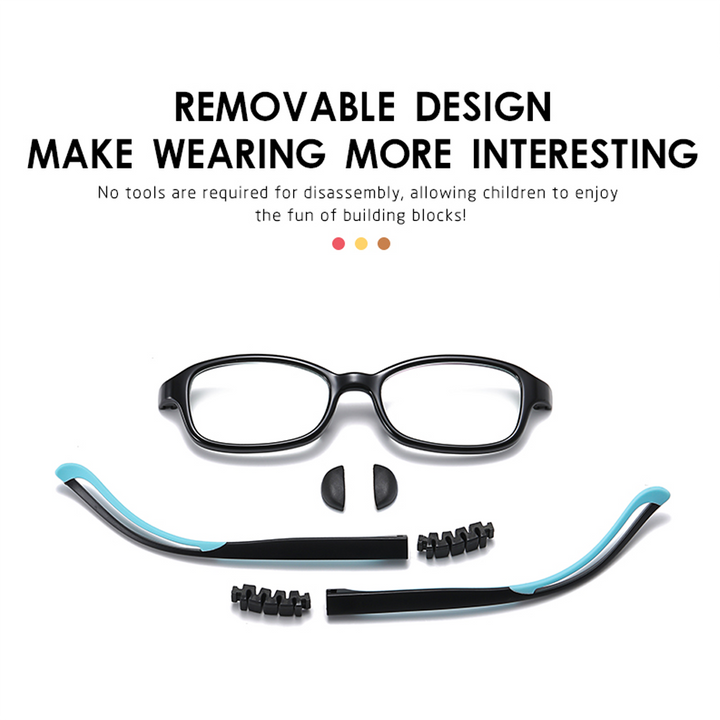 Ralferty Kids' Eyeglasses Flexible Silicone D5117 Frame Ralferty   