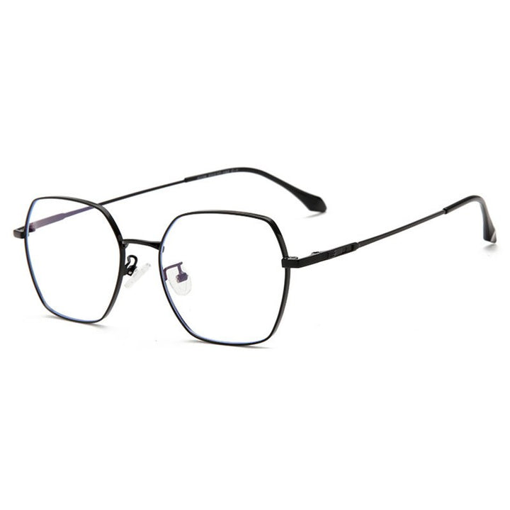 Hotochki Unisex Full Rim Alloy Frame Spring Hinge Eyeglasses 9339 Full Rim Hotochki black  