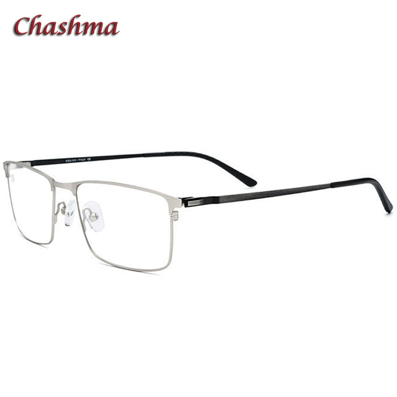 Chashma Ochki Men's Full Rim Square Titanium Alloy Eyeglasses 9847 Full Rim Chashma Ochki   