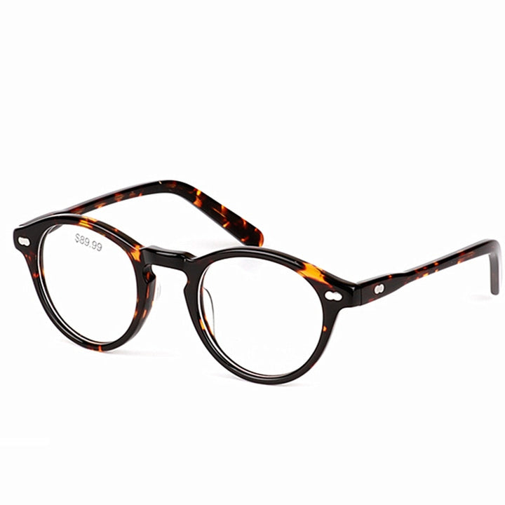 Hotony Women's Full Rim Acetate Frame Eyeglasses Sd1229 Full Rim Hotony Leoprad  