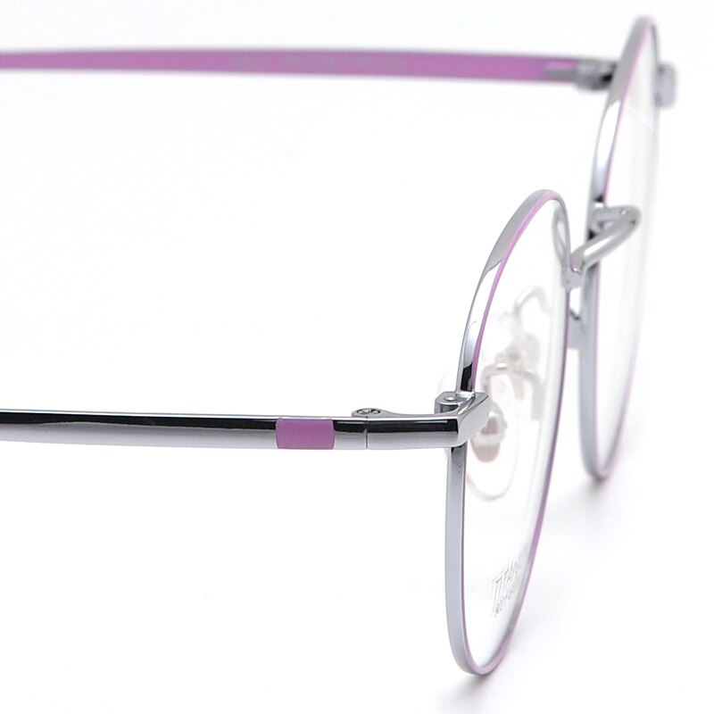 Muzz Women's Full Rim Round Titanium Frame Eyeglasses T9015 Full Rim Muzz   