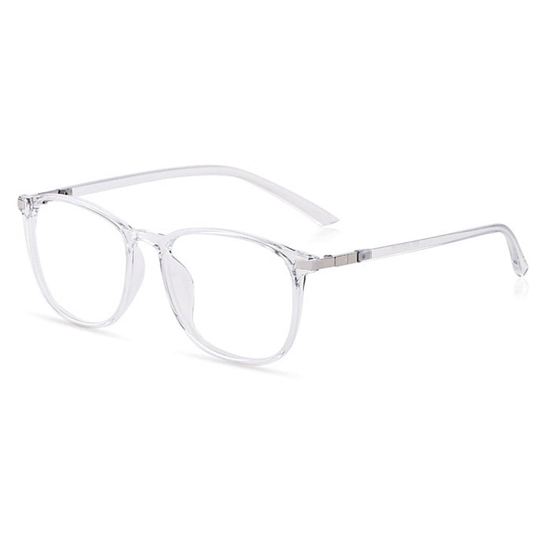 Yimaruili Unisex Full Rim TR 90 Resin Round Frame Eyeglasses 6621 Full Rim Yimaruili Eyeglasses Transparent  