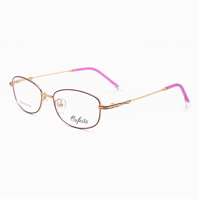 Reven Jate Full Rim Rectangle Eyeglasses Alloy Women's 050 Frames Reven Jate purple  