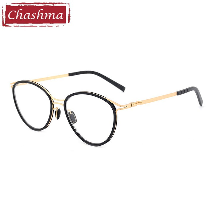 Chashma Ottica Unisex Full Rim Round Acetate Eyeglasses 8903 Full Rim Chashma Ottica   