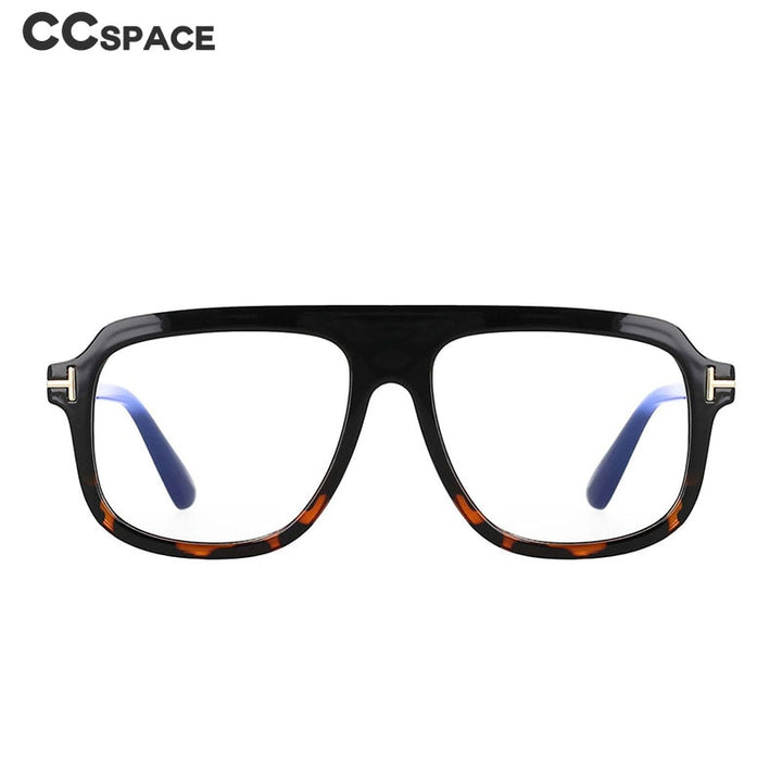 CCSpace Unisex Full Rim Square Tr 90 Titanium Frame Eyeglasses 53116 Full Rim CCspace   