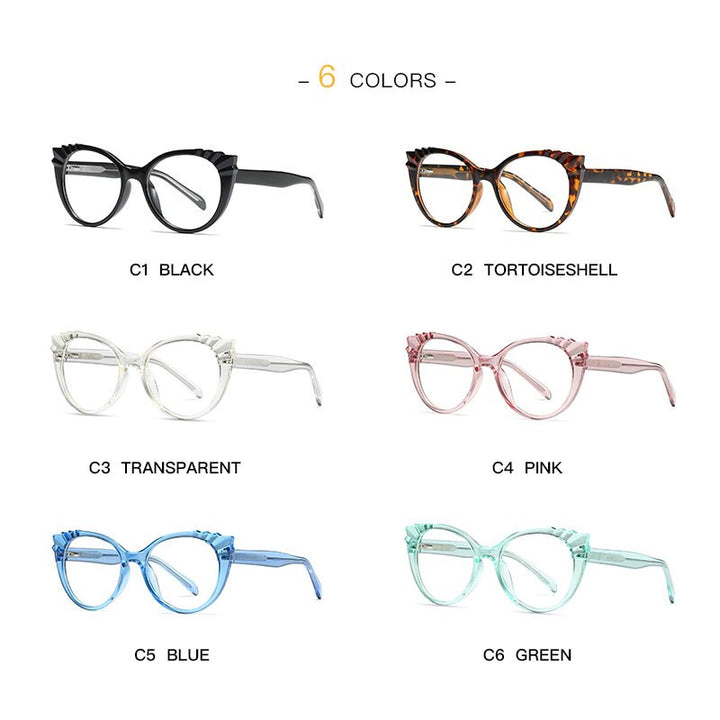Women's Eyeglasses Tr90 Cp Transparent Frame Oval Frame 2037 Frame Gmei Optical   