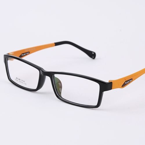 Oveliness Unisex Full Rim Square Tr 90 Titanium Eyeglasses 5024 Full Rim Oveliness black orange  