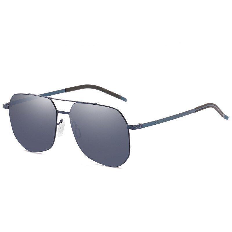 Yimaruili Unisex Full Rim Alloy Frame Polarized Sunglasses ZM8072C Sunglasses Yimaruili Sunglasses Blue  