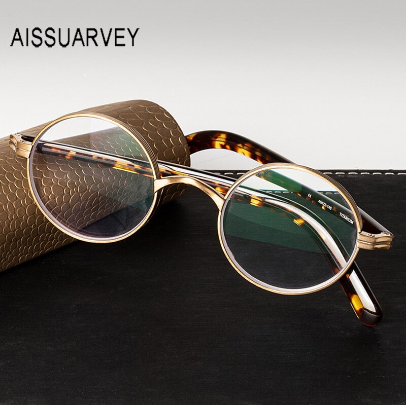 Aissuarvey Full Round Rim Titanium Acetate Frame Unisex Eyeglasses Frame Aissuarvey Eyeglasses   