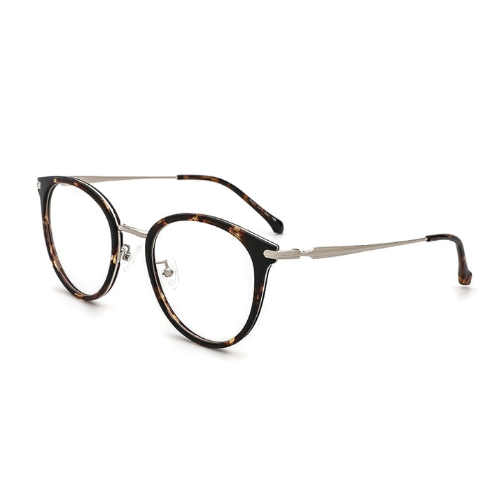 Kansept Women's Full Rim Round Stainless Steel Frame Eyeglasses 90017 Full Rim Kansept   