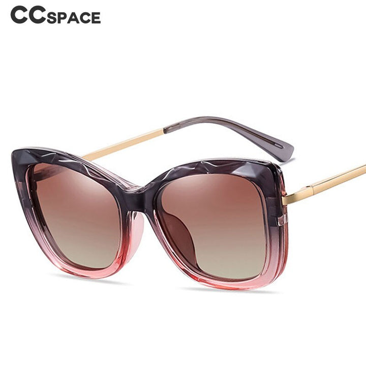 CCSpace Unisex Full Rim Square Cat Eye Tr 90 Titanium Frame Eyeglasses Clip On Sunglasses 48337 Clip On Sunglasses CCspace   