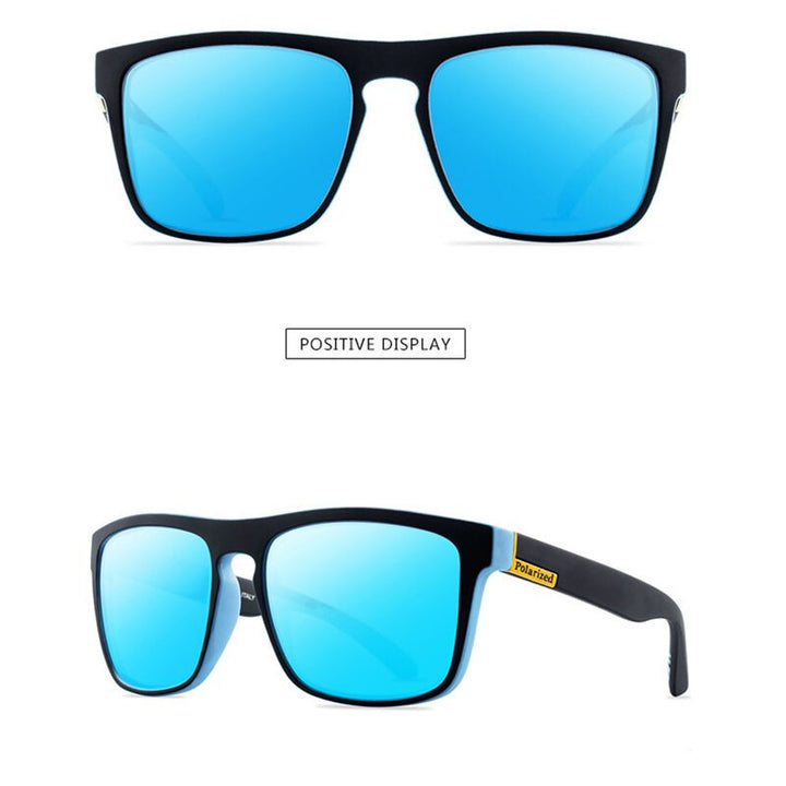 Yimaruili Men's Full Rim TR 90 Resin Frame Polarized Sunglasses 731 Sunglasses Yimaruili Sunglasses Black Blue Other 