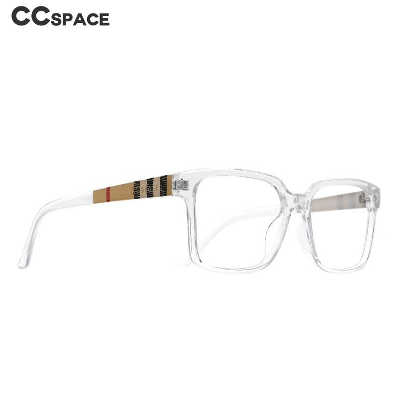 CCspace Unisex Full Rim Square Resin Frame Eyeglasses 51071 Full Rim CCspace   