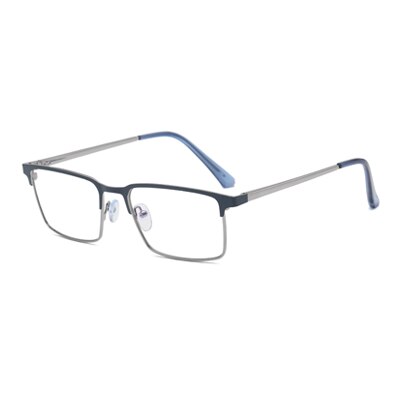 Ralferty Men's Full Rim Square Acetate Alloy Eyeglasses F95899 Full Rim Ralferty C3 Blue China 
