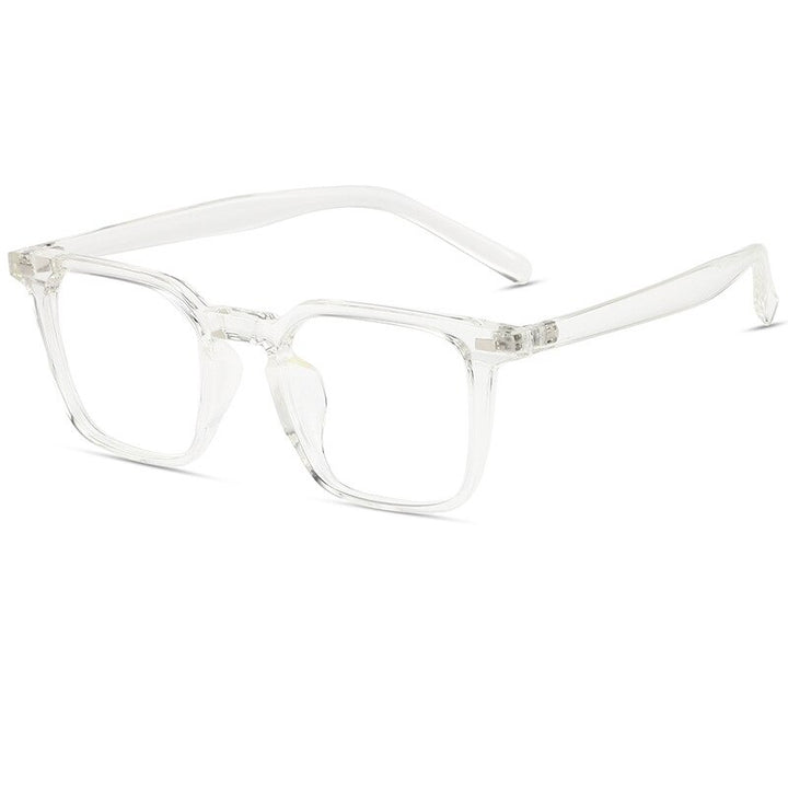 KatKani Unisex Full RIm Square TR 90 Frame Eyeglasses K280 Full Rim KatKani Eyeglasses Transparent  