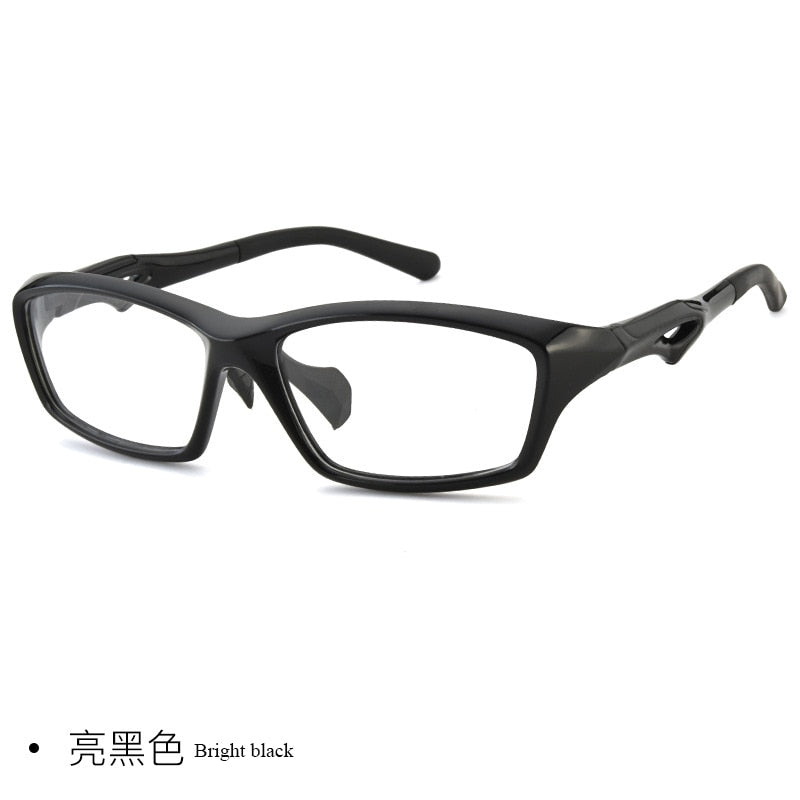 Men's Full Rim TR90 Frame Sport Eyeglasses Zt9233 Sport Eyewear Bclear bright black  