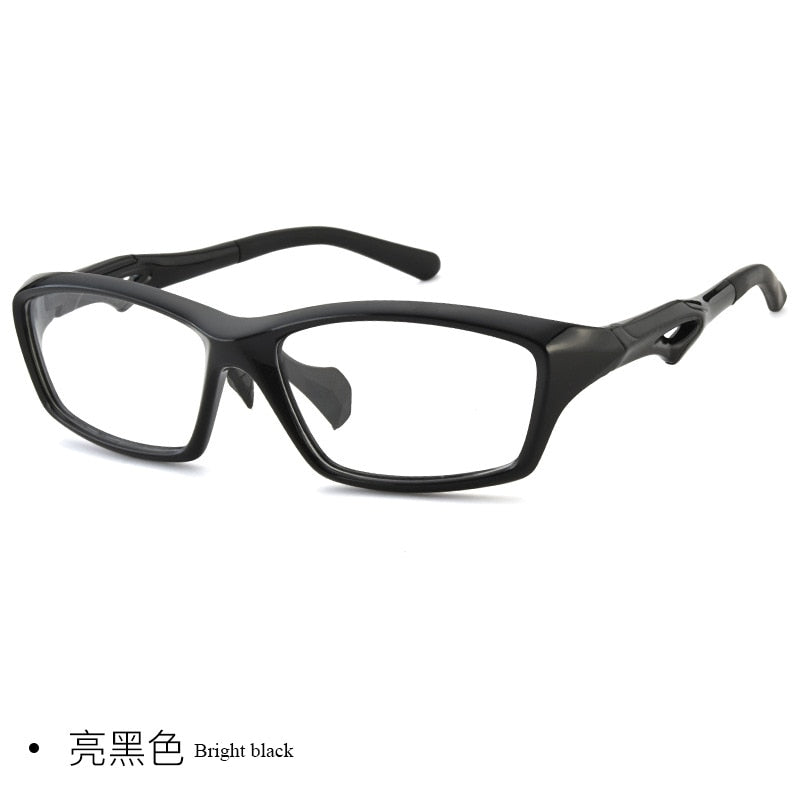 Bclear Men's Full Rim TR90 Square Sport Eyeglasses Zt9233 Full Rim Bclear bright black  