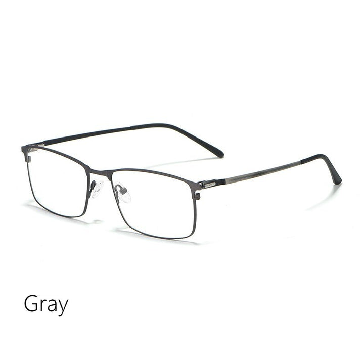 Yimaruili Men's Full Rim Alloy Frame Eyeglasses P9847 Full Rim Yimaruili Eyeglasses Gray China 