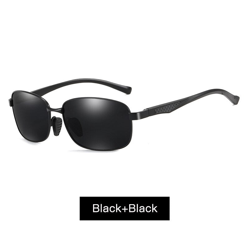 Aidien Men's Semi Rim Alloy Aluminum Magnesium Frame Sunglasses 7755 Sunglasses Aidien C1 Other 