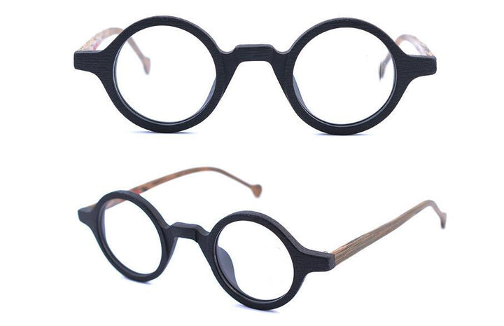 Muzz Men's Full Rim Round Acetate Frame Eyeglasses A916 Full Rim Muzz C2  