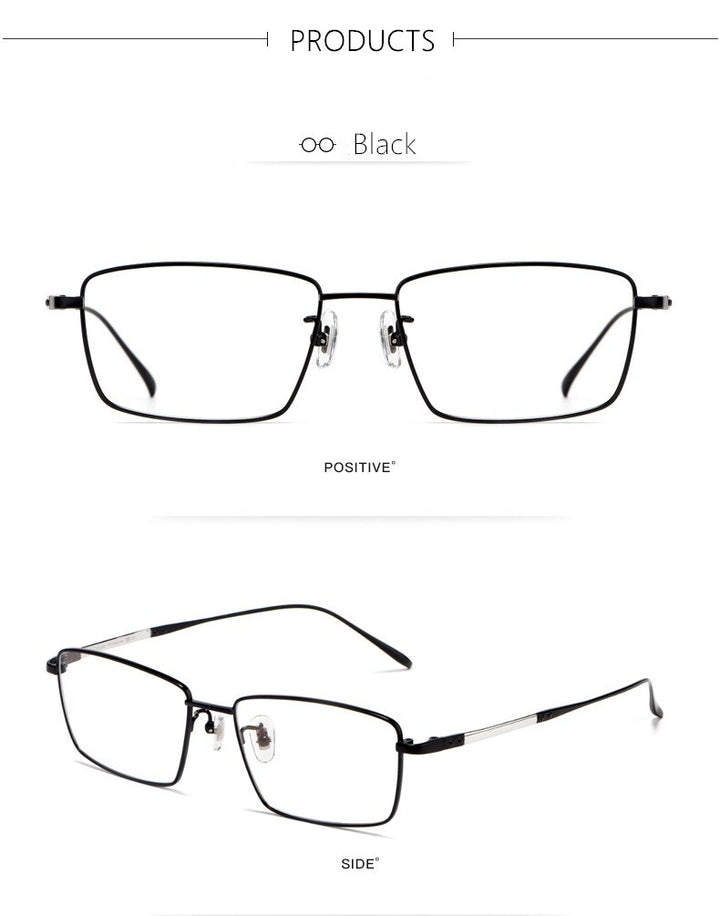 Yamaruili Men's Full Rim Titanium Alloy Frame Eyeglasses CK1045 Full Rim Yimaruili Eyeglasses   