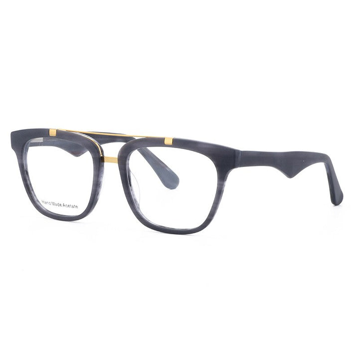 Aissuarvey Acetate Full Rim Double Bridge Frame Unisex Eyeglasses K9177 Full Rim Aissuarvey Eyeglasses   