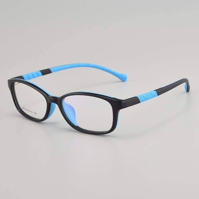 Bclear Children's Full Rim Oval Tr 90 Titanium Frame Eyeglasses 8215 Full Rim Bclear black blue  