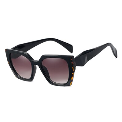 Ralferty Women's Full Rim Square Cat Eye Acetate Polarized Sunglasses F95324 Sunglasses Ralferty C3 Black Leopard China As picture