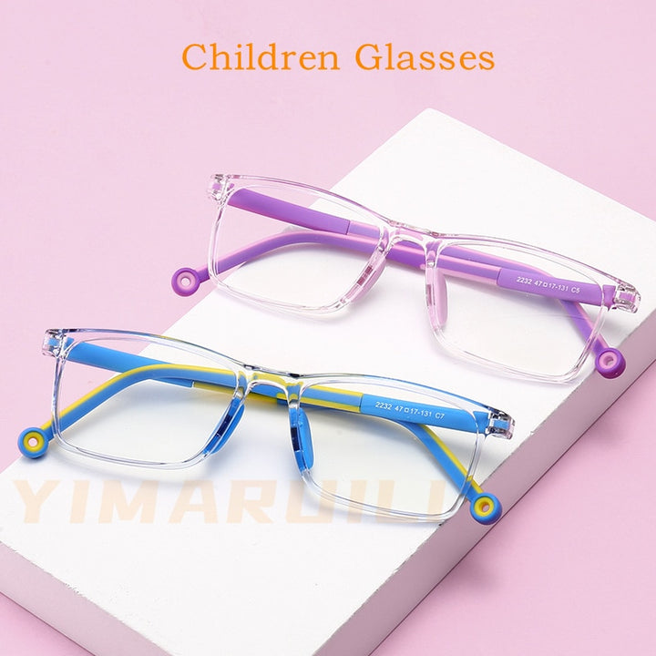 Yimaruili Unisex Children's Full Rim TR 90 Resin Frame Eyeglasses 2232 Full Rim Yimaruili Eyeglasses   
