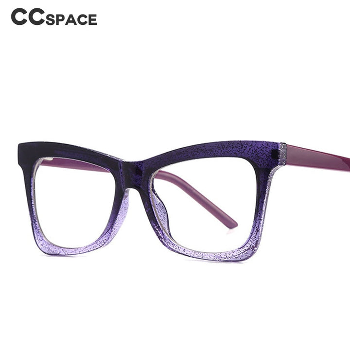 CCSpace Unisex Full Rim Square Cat Eye Tr 90 Titanium Frame Eyeglasses 49547 Full Rim CCspace   