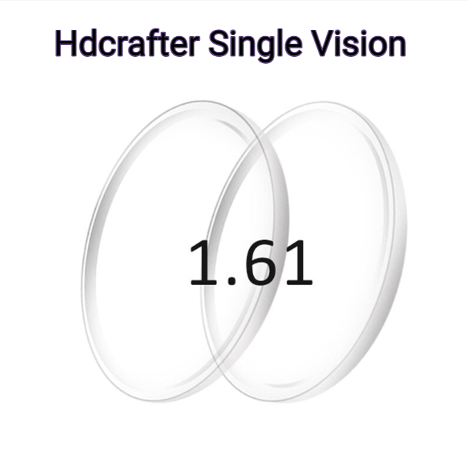 Hdcrafter Single Vision Aspheric Polycarbonate Clear Lenses Lenses Hdcrafter Eyeglass Lenses 1.61 Index  
