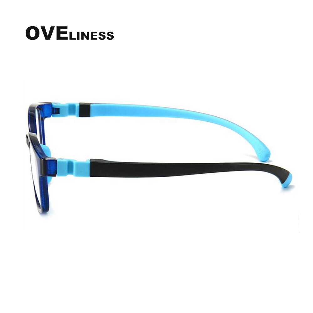 Oveliness Unisex Children's Full Rim Square Tr 90 Titanium Eyeglasses Olp03 Full Rim Oveliness   