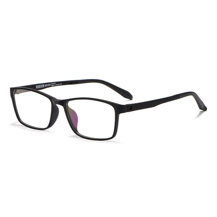 Hotony Men's Full Rim TR 90 Resin Square Frame Eyeglasses 8870 Full Rim Hotony MATTE BLACK  
