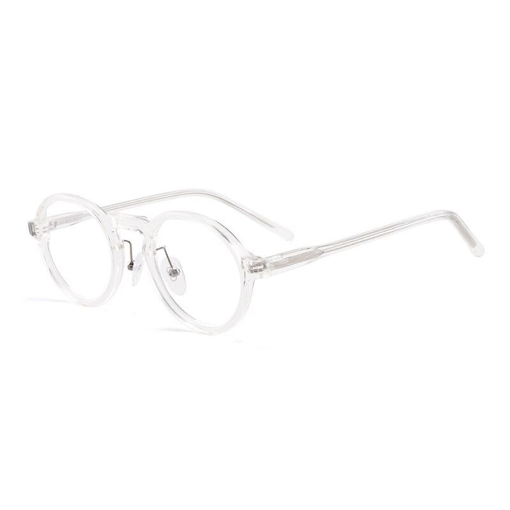 Aissuarvey Full Rim Light Acetate Round Frame Unisex Twm Style Full Rim Aissuarvey Eyeglasses TRANSPARENT  
