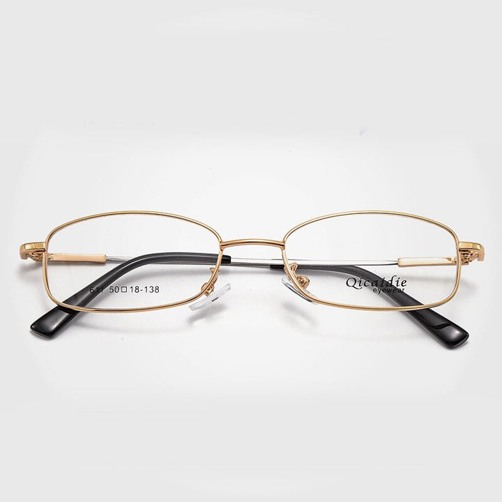 Unisex Full Rim Memory Alloy Frame Eyeglasses S611 Full Rim Bclear Gold  