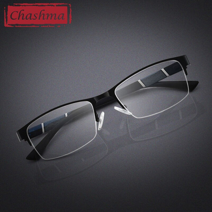 Chashma Ottica Men's Semi Rim Stainless Steel Eyeglasses 961 Semi Rim Chashma Ottica   