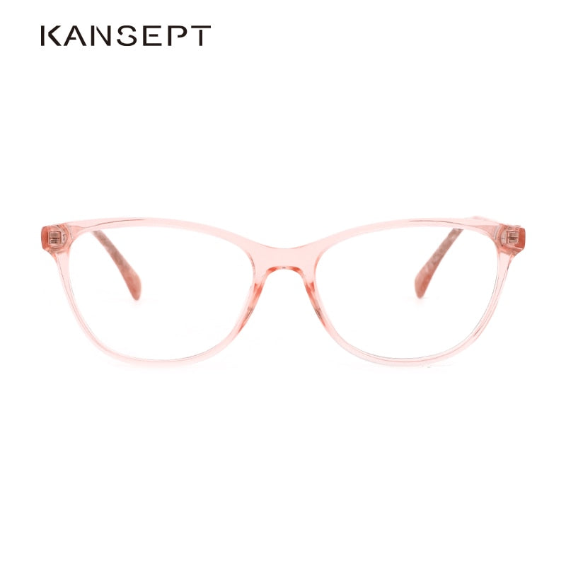 Kansept Women's Full Rim Cat Eye  Injection Acetate Frame Eyeglasses Ls8055 Full Rim Kansept   