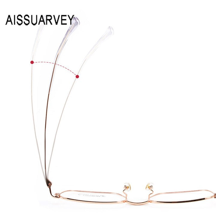 Aissuarvey Oversize Square Full Rim Titanium Frame Unisex Eyeglasses Z17004 Full Rim Aissuarvey Eyeglasses   