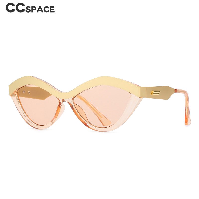 CCSpace Full Rim Cat Eye Resin Frame Sunglasses 46885 Sunglasses CCspace Sunglasses   