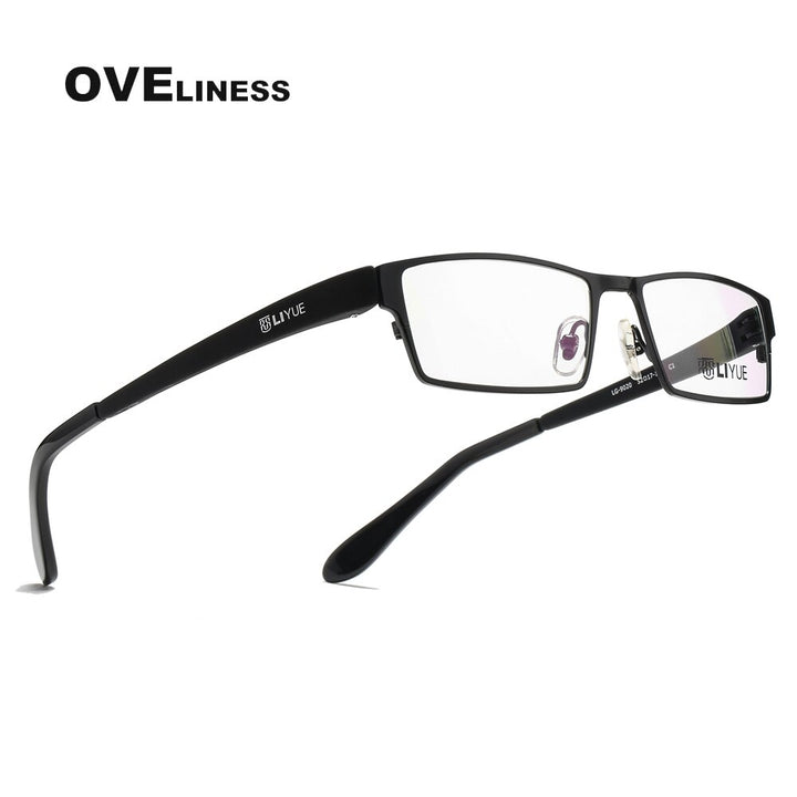 Oveliness Men's Full Rim Square Alloy Eyeglasses P9020 Full Rim Oveliness   