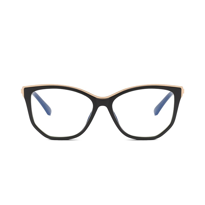 Hotochki Women's Full Rim Cat Eye Alloy Acetate Frame Eyeglasses 2048 Full Rim Hotochki   