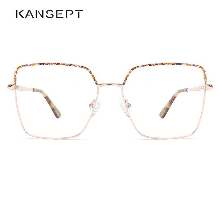 Women's Eyeglasses Square Metal Mf7731 Frame Kansept   