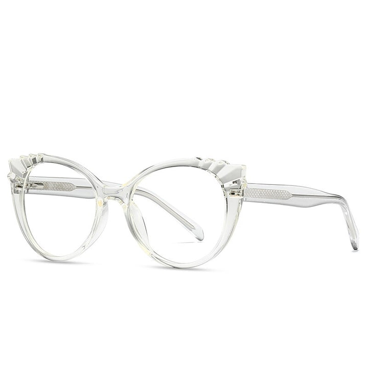Women's Eyeglasses Tr90 Cp Transparent Frame Oval Frame 2037 Frame Gmei Optical C3  