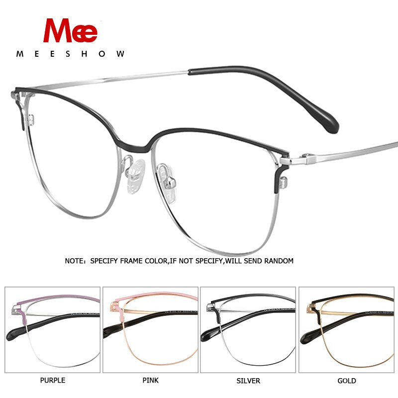 Womens Eyeglasses Cat Eye Titanium Lightweight And Trendy Fuzweb 4746