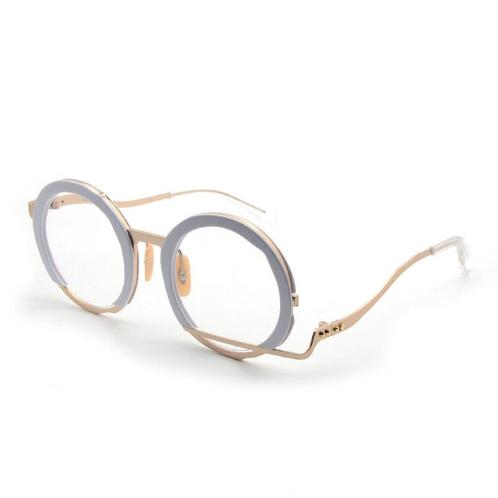 Muzz Men's Full Rim Round Eyeglasses - Stylish & Durable – FuzWeb