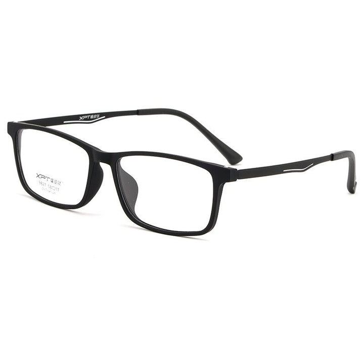 Yimaruili Men's Full Rim Titanium Frame Eyeglasses 9827 Full Rim Yimaruili Eyeglasses Black  