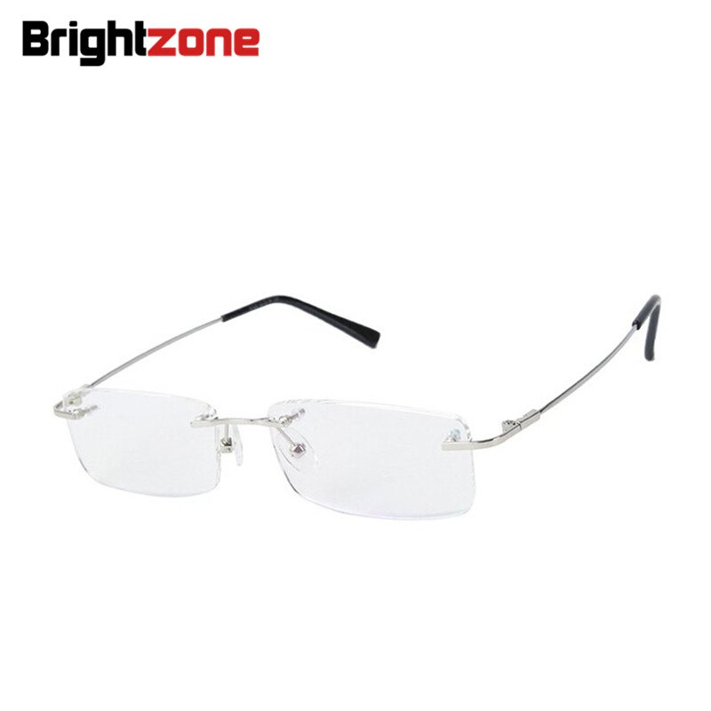 Men's Rimless Titanium Alloy Frame Eyeglasses Rimless Brightzone   