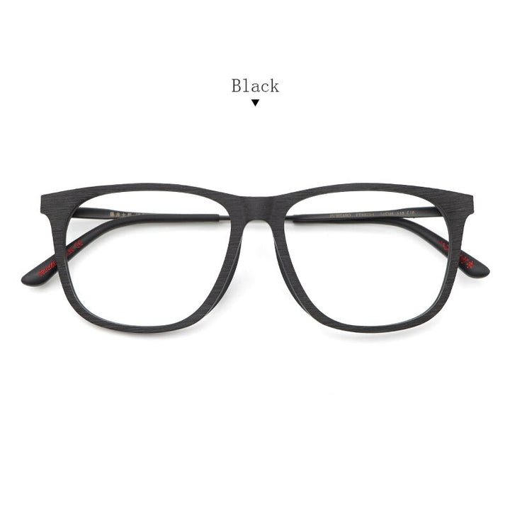 Hdcrafter Unisex Full Rim Square Wood Frame Eyeglasses Ft8873 – FuzWeb