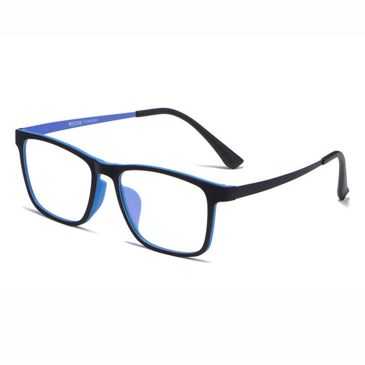 Hotony Unisex Full Rim Square TR 90 Resin Frame Eyeglasses Hr3068 Full Rim Hotony Blue  
