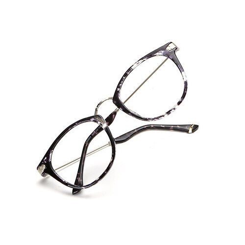 Oveliness Unisex Full Rim Round Tr 90 Titanium Alloy Eyeglasses 5844 Full Rim Oveliness   
